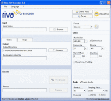 Screenshot für Riva FLV Encoder
